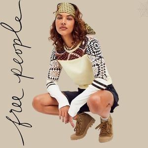 Free People Dawn Patrol Mixed Media Sweater